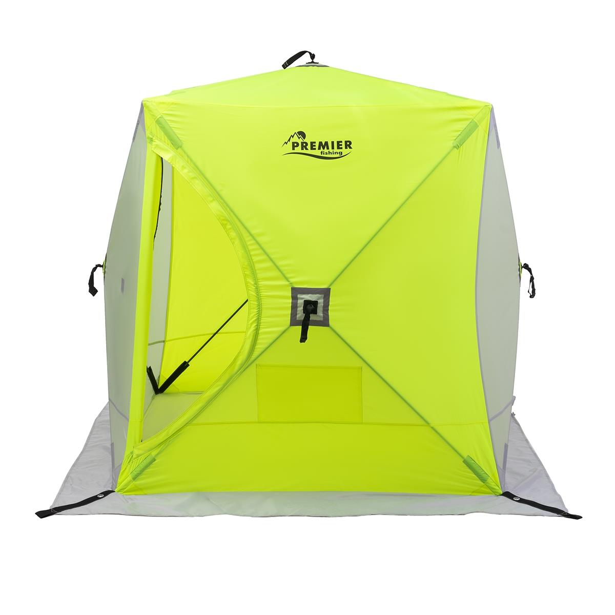 Палатка зимняя Куб 1,5х1,5 yellow lumi/gray (PR-ISC-150YLG) PREMIER