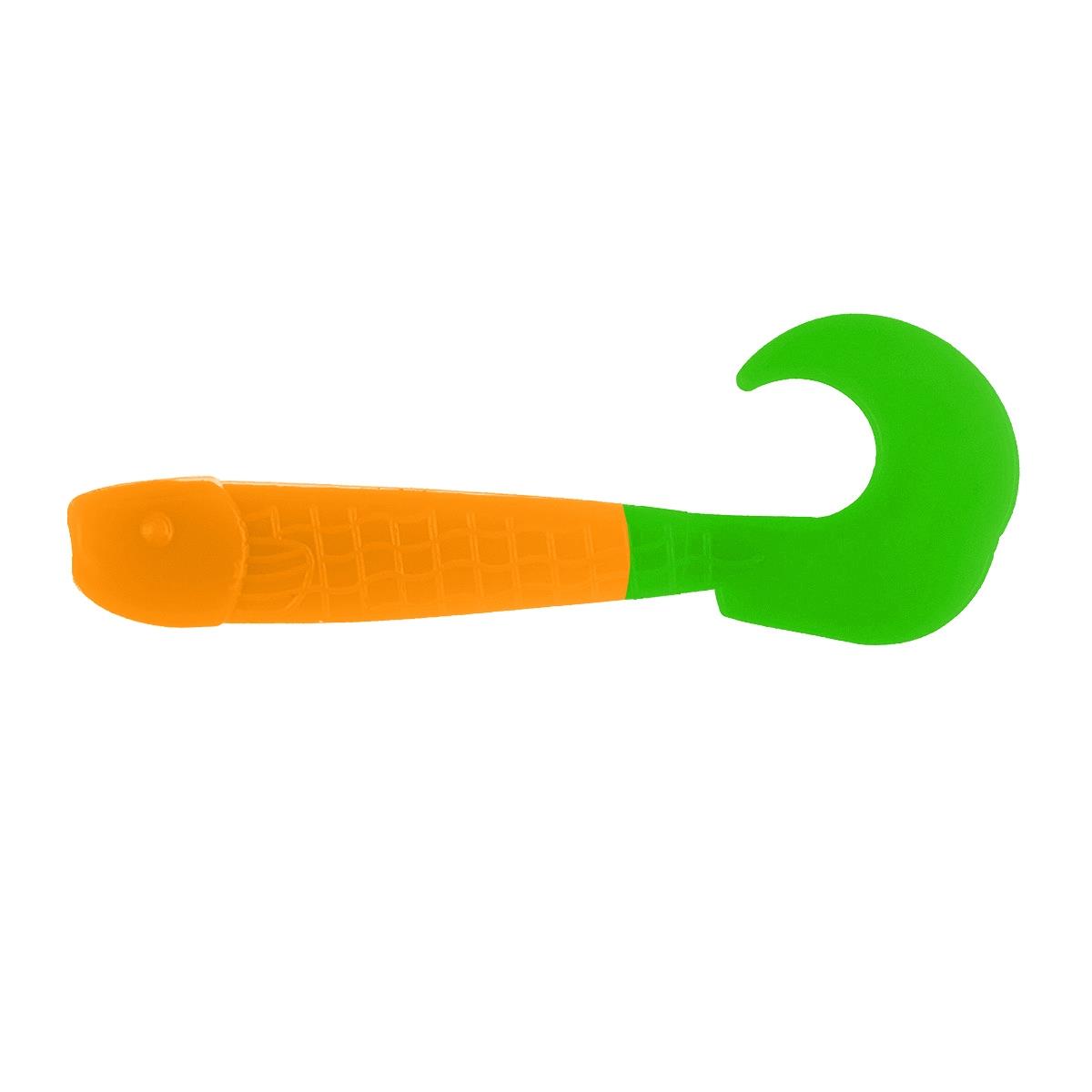 Твистер Long Hybrid 3,55"/9,0 см Orange & Green 7шт. (HS-15-025) Helios Твистер Long Hybrid 3,55"/9,0 см Orange & Green 7шт. (HS-15-025) Helios