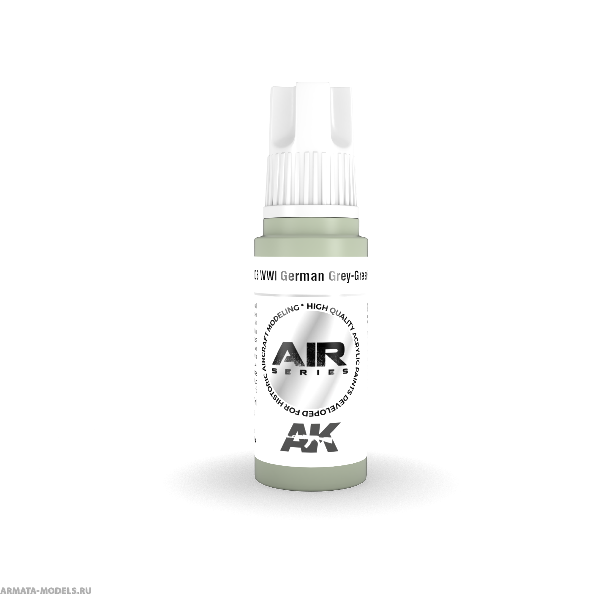 AK11808 Краска акриловая 3Gen WWI German Grey-Green Primer AK-Interactive