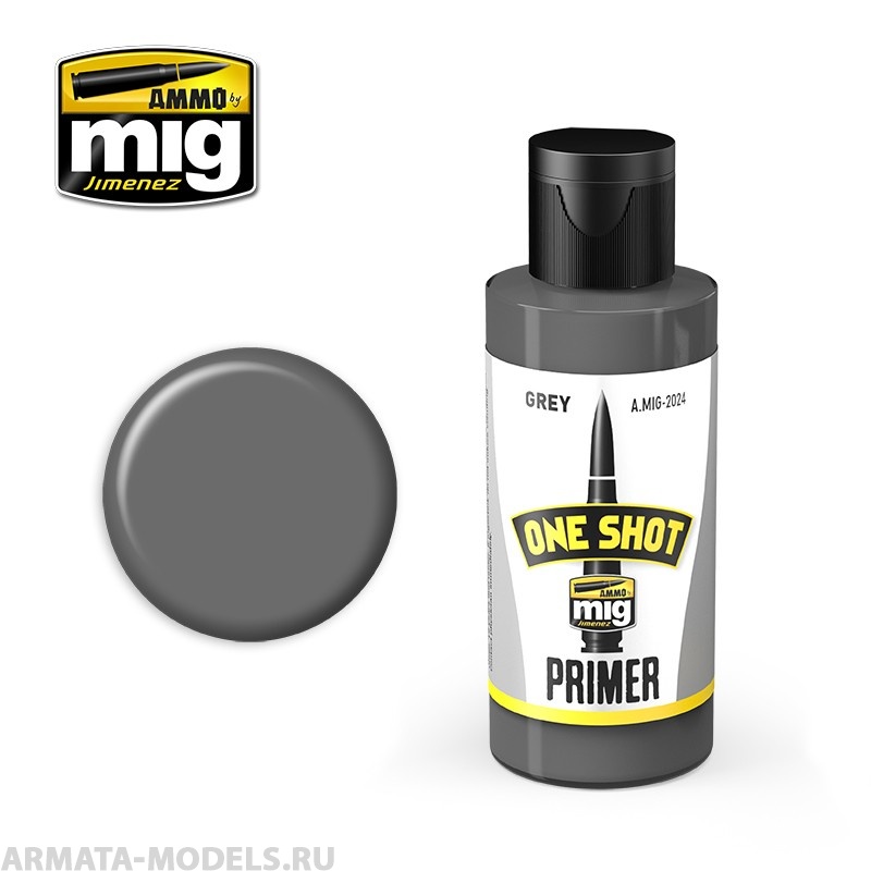 AMIG2024 Ammo Mig Грунт акриловый  AMIG2024 ONE SHOT PRIMER - GREY AMIG2024 Ammo Mig Грунт акриловый  AMIG2024 ONE SHOT PRIMER - GREY