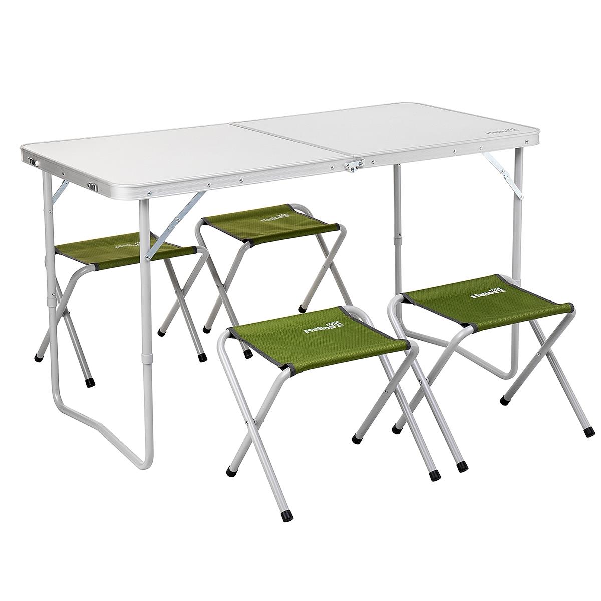 Набор мебели (СТАЛЬ) стол+4 табурета (чехол/Velcro) Green (Т-FS-21407+21124-SG-1) Helios пр-во Тонар Набор мебели (СТАЛЬ) стол+4 табурета (чехол/Velcro) Green (Т-FS-21407+21124-SG-1) Helios пр-во Тонар