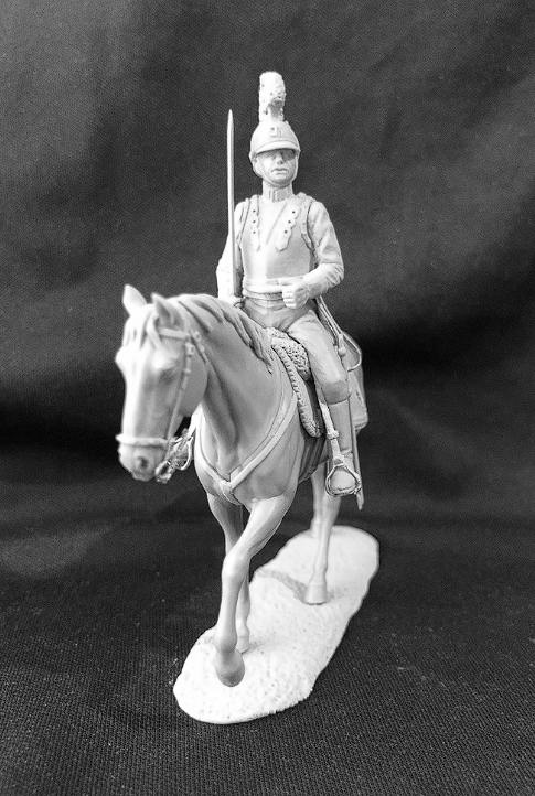 CHM-54324. Офицер кирасирских полков, Австрия 1812-15 гг. 54 мм. Материал - смола. Chronos Miniatures