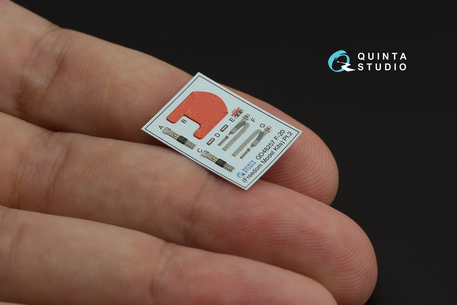 QD48257 3D Декаль интерьера кабины F-20 Tigershark (Freedom Model)