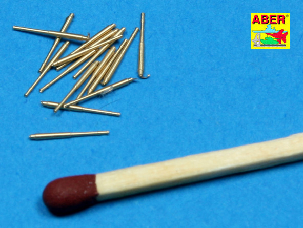 ABR-1:700-L-16  Дополнения для  Set of 16 pcs 105 mm SFLAK barrels SK/33 used in C/33 carriage for German war ships для  1/700 ABR-1:700-L-16  Дополнения для  Set of 16 pcs 105 mm SFLAK barrels SK/33 used in C/33 carriage for German war ships для  1/700