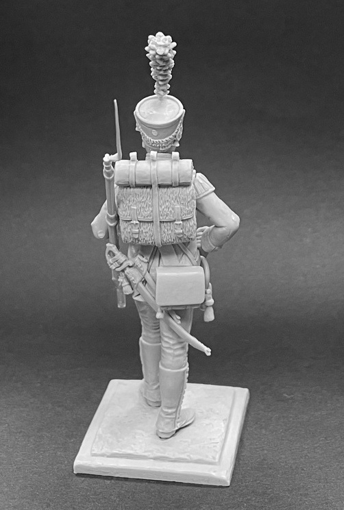 CHM-54284. Корнет роты 'Рейсс' 2-го батальона 6-го пехотного полка Конфедерации Рейна, 1809-12 гг.  54 мм. Материал - смола. Chronos Miniatures