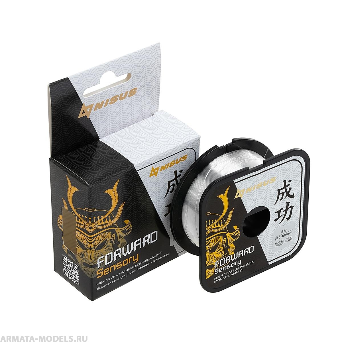 Леска FORWARD Sensory 0,405mm/100m Nylon Transparent (N-FS-0405-100) Nisus( цена указана за упаковку, в количестве 10шт.)