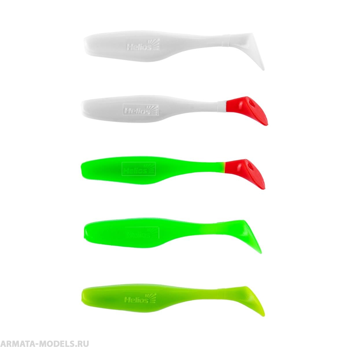 Набор приманок Vigor 3,75"/9.5 см MIX 5 цветов 100шт. (HS-6-031-N) Helios