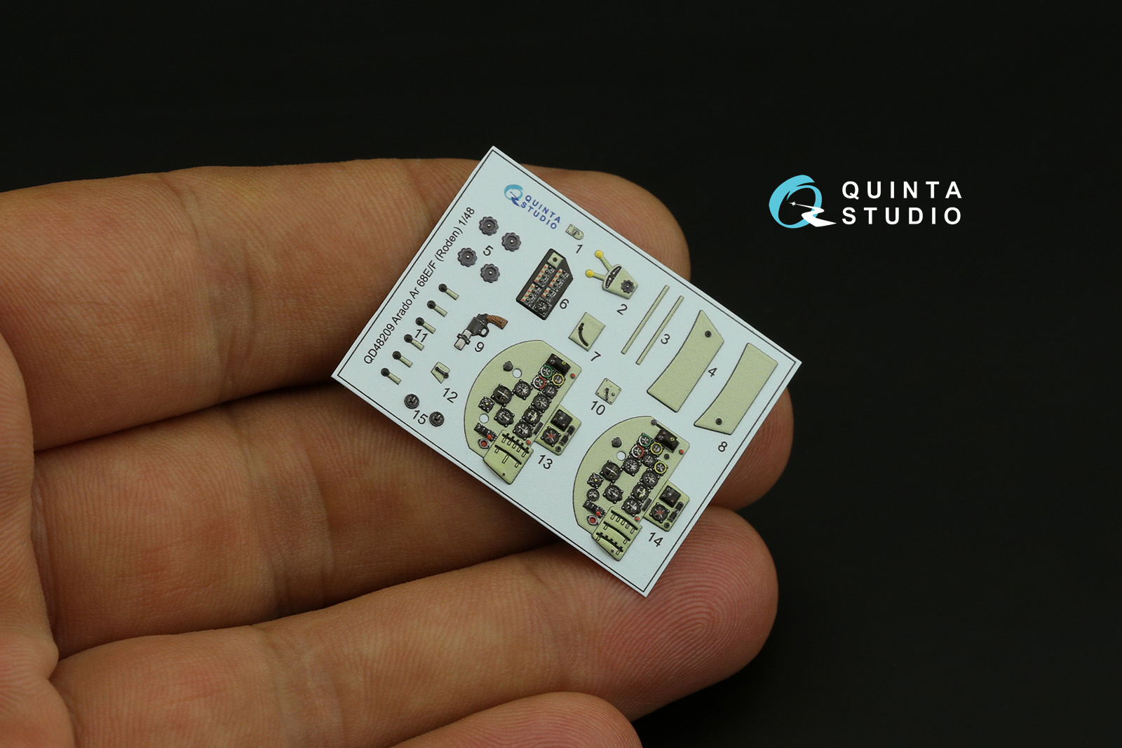 QD48209 3D Декаль интерьера Arado Ar 68 E/F (Roden)