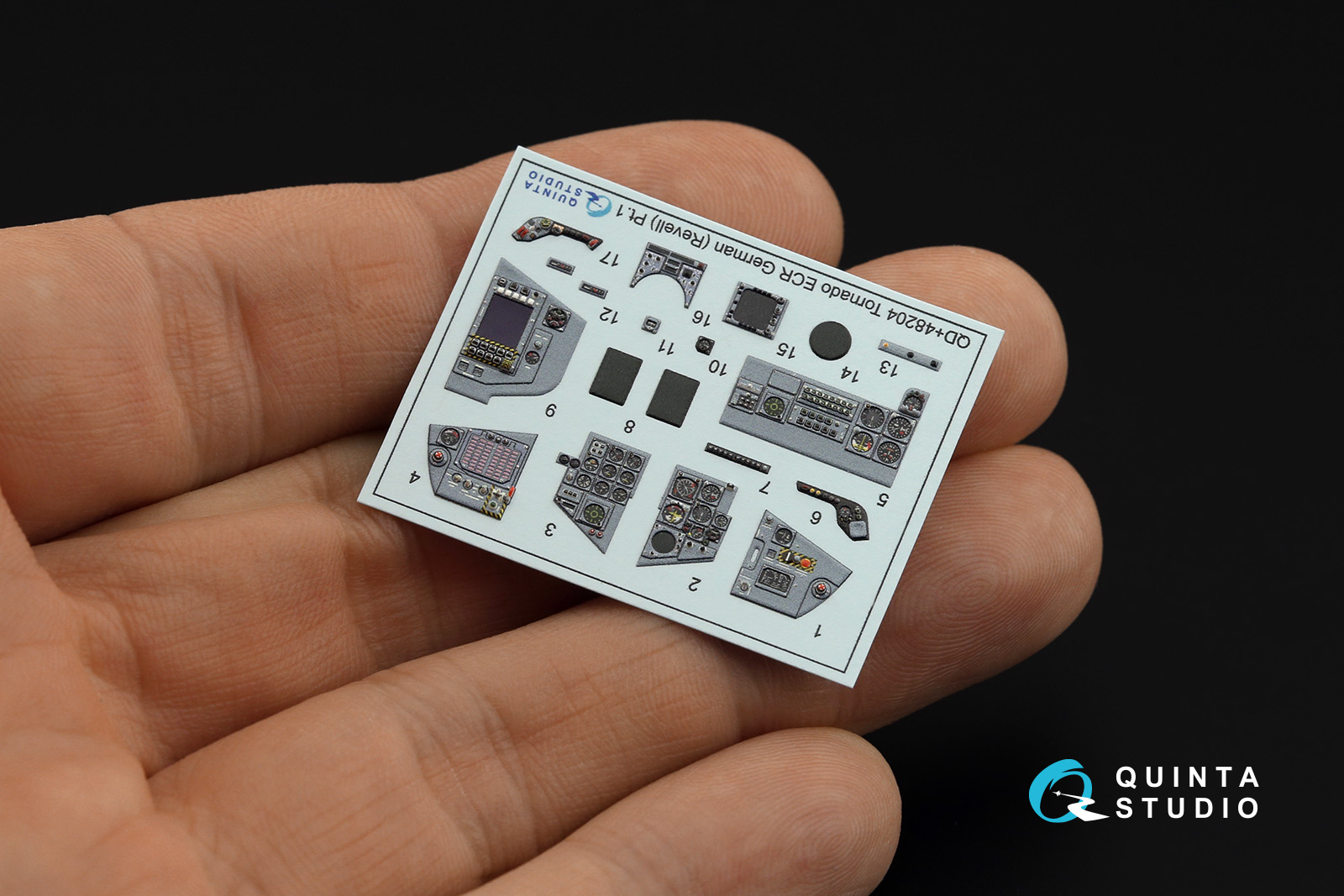 QDS+48204 3D Декаль интерьера кабины Tornado ECR German (Revell) (малая версия) (с 3D-печатными деталями)