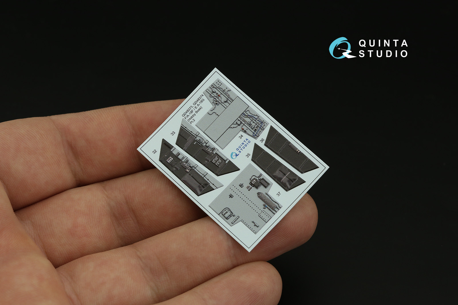 QD48373 3D Декаль интерьера кабины F/A-18F late / EA-18G (Hobby Boss)