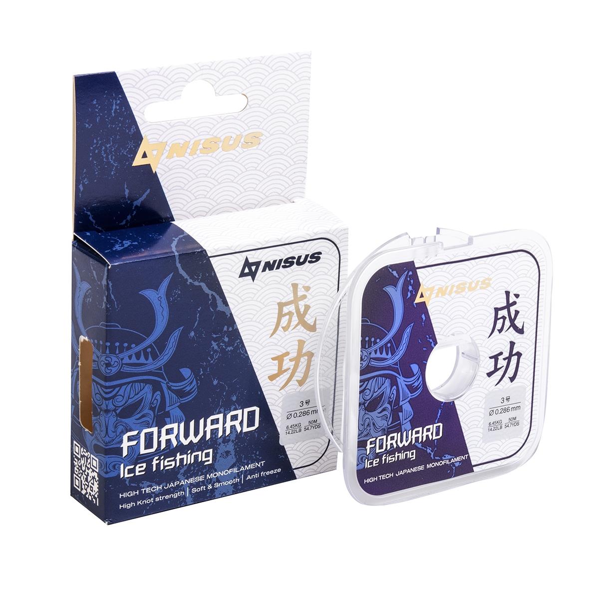 Леска FORWARD ICE FISHING 0,286mm/50m Nylon Transparent (N-FIF-0.286-50) Nisus( цена указана за упаковку, в количестве 10шт.)