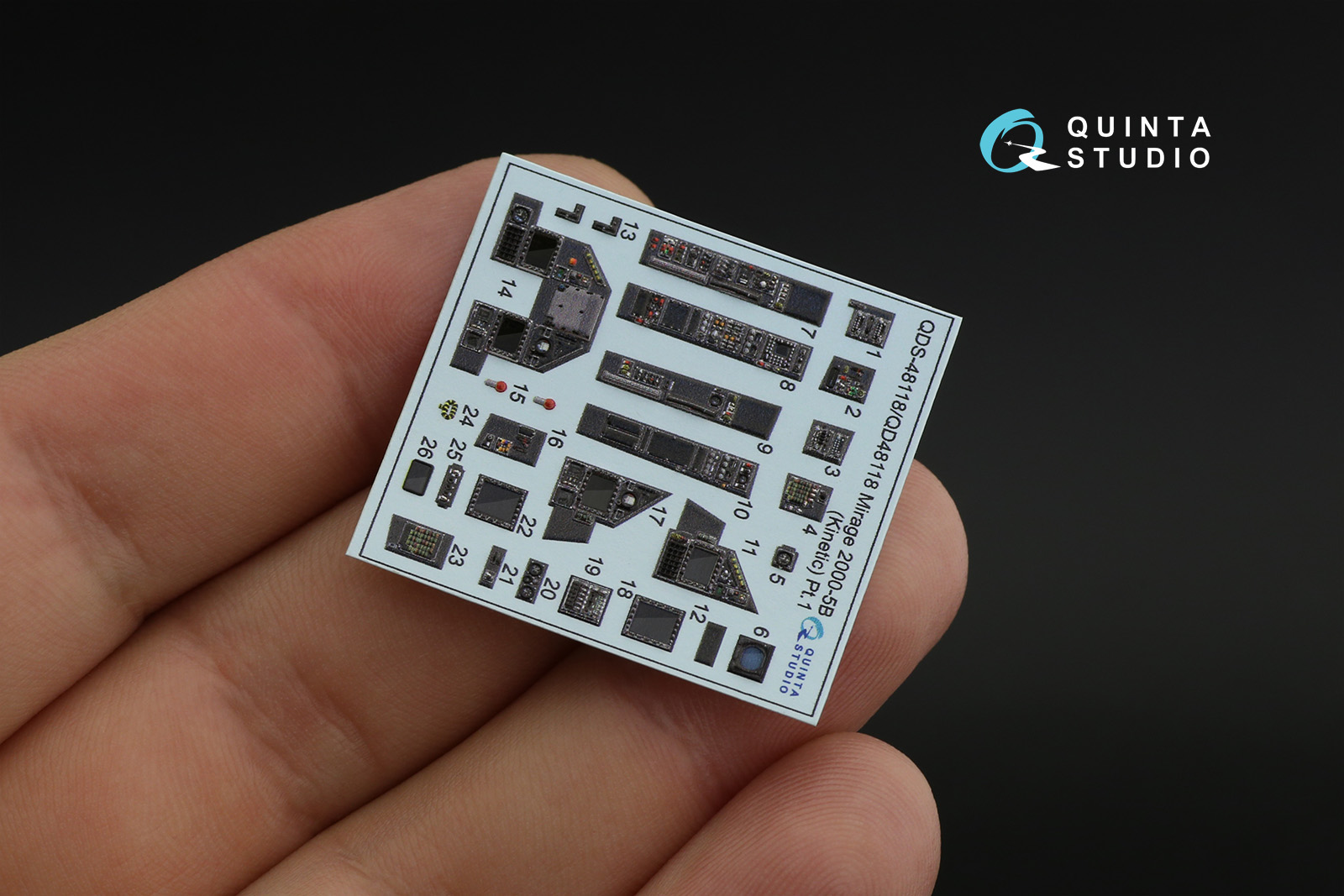 QD48118 3D Декаль интерьера кабины Mirage 2000-5B (Kinetic)