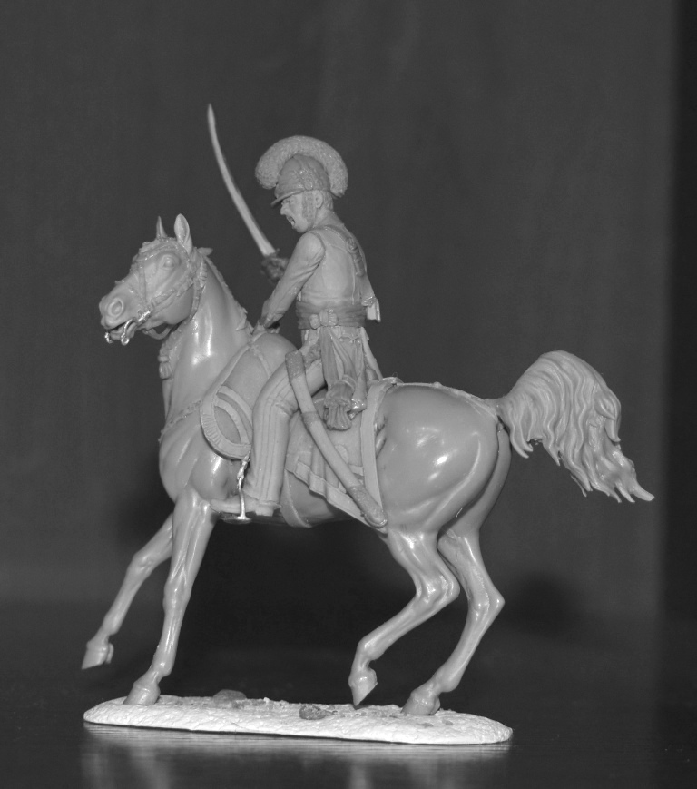 CHM-54334. Офицер драгунских полков, Дания 1812-15 гг. 54 мм. Материал - смола. Chronos Miniatures