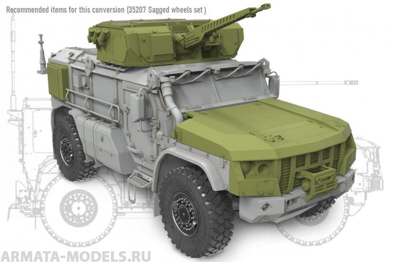 35236MIN Конверсия  КамАЗ Тайфун-4386 с модулем 32В01 (ВДВ)