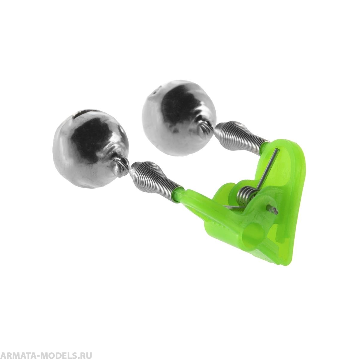 Бубенчик двойной с пластик. прищепкой D16mm (HS-B-HX-003) Helios( цена указана за упаковку, в количестве 20шт.)