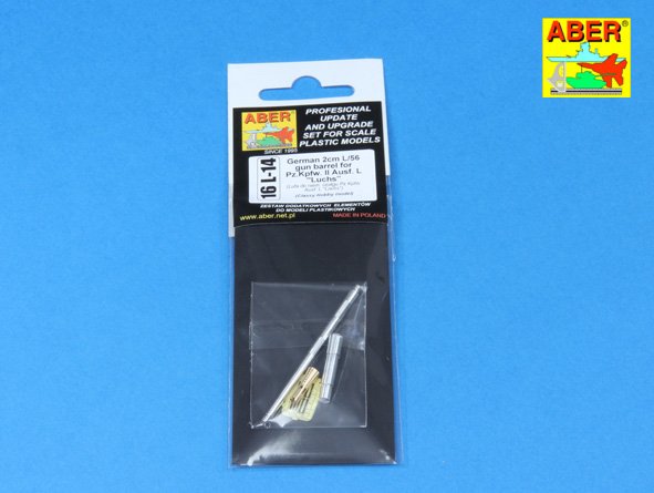ABR-16-L-14  Дополнения для  German 2 cm L/65 gun barrel for Pz.Kpfw. II Ausf. L „Luchs” для Classy Hobby 1/16 ABR-16-L-14  Дополнения для  German 2 cm L/65 gun barrel for Pz.Kpfw. II Ausf. L „Luchs” для Classy Hobby 1/16