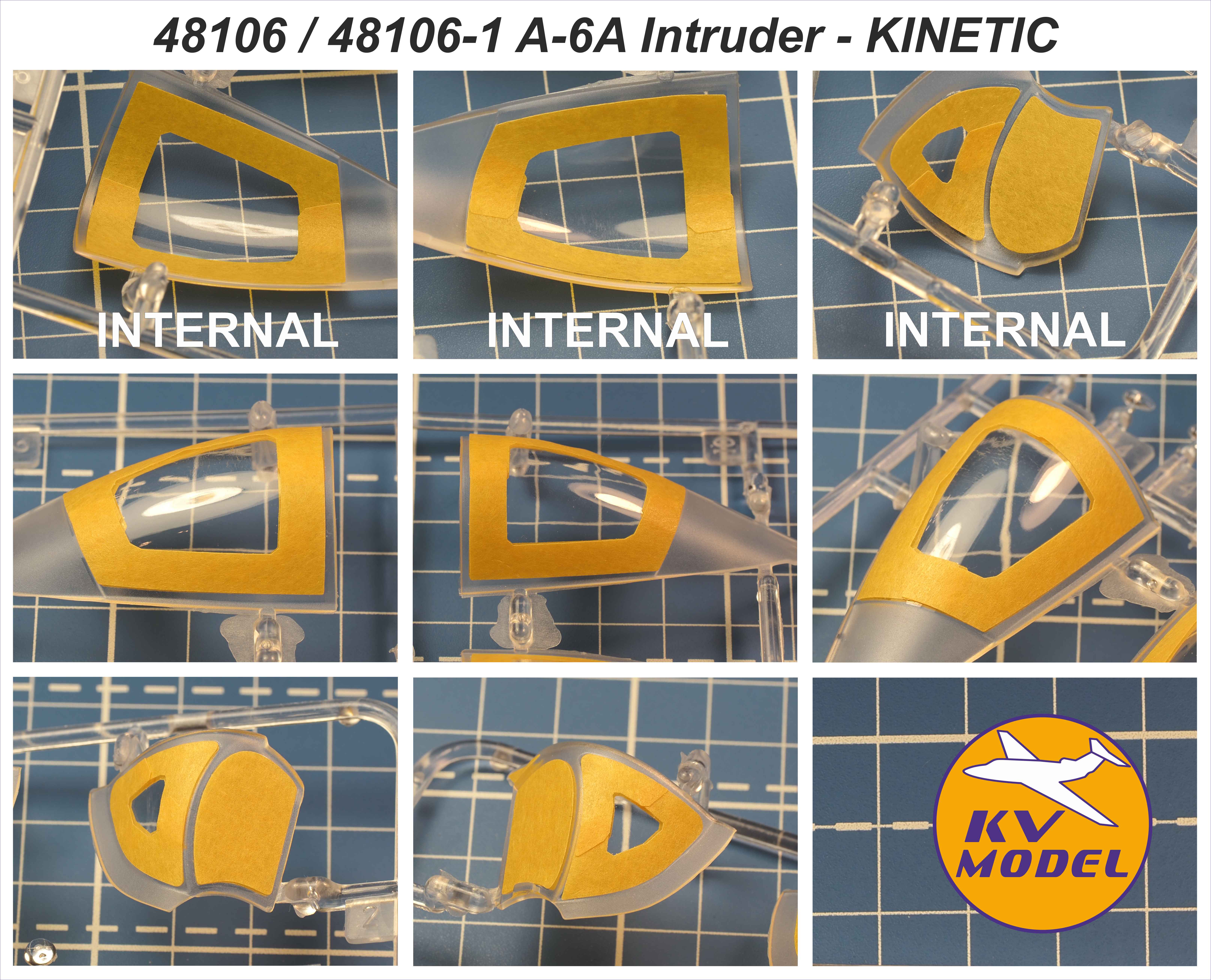48106KV Окрасочная маска A-6A/E Intruder (KINETIC #K48034, #K48023)