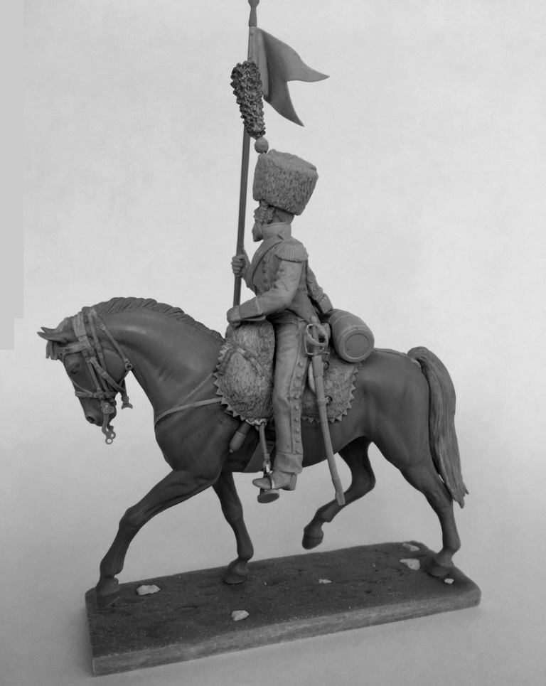 CHM-54205. Сапер конно-егерских полков, Франция 1809-12 гг. 54 мм. Материал - смола. Chronos Miniatures