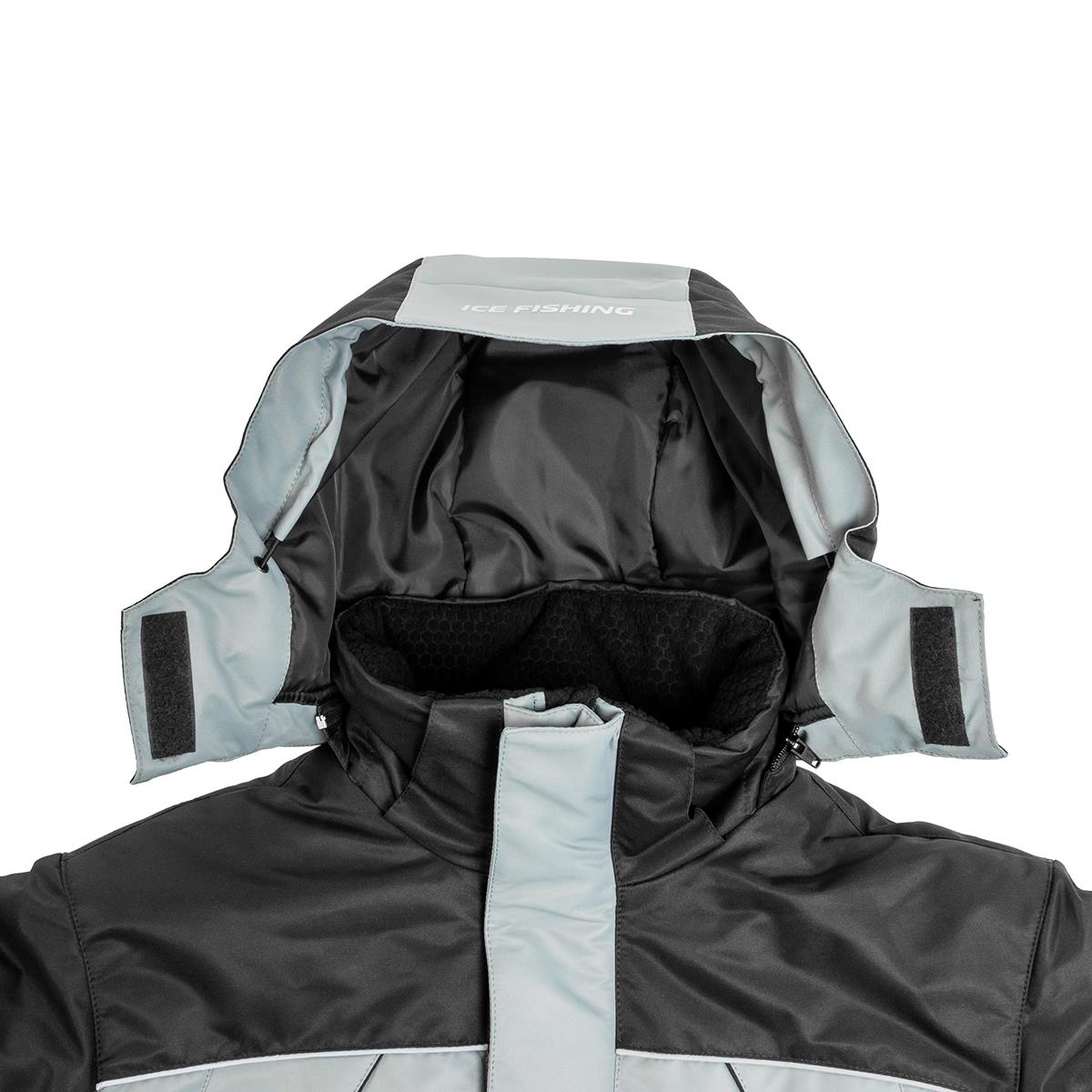 Костюм зимний рыболовный Чарыш Pro, цв.серый р.3XL 10/10 К (T-KSCP-3XL-56/182G) Helios