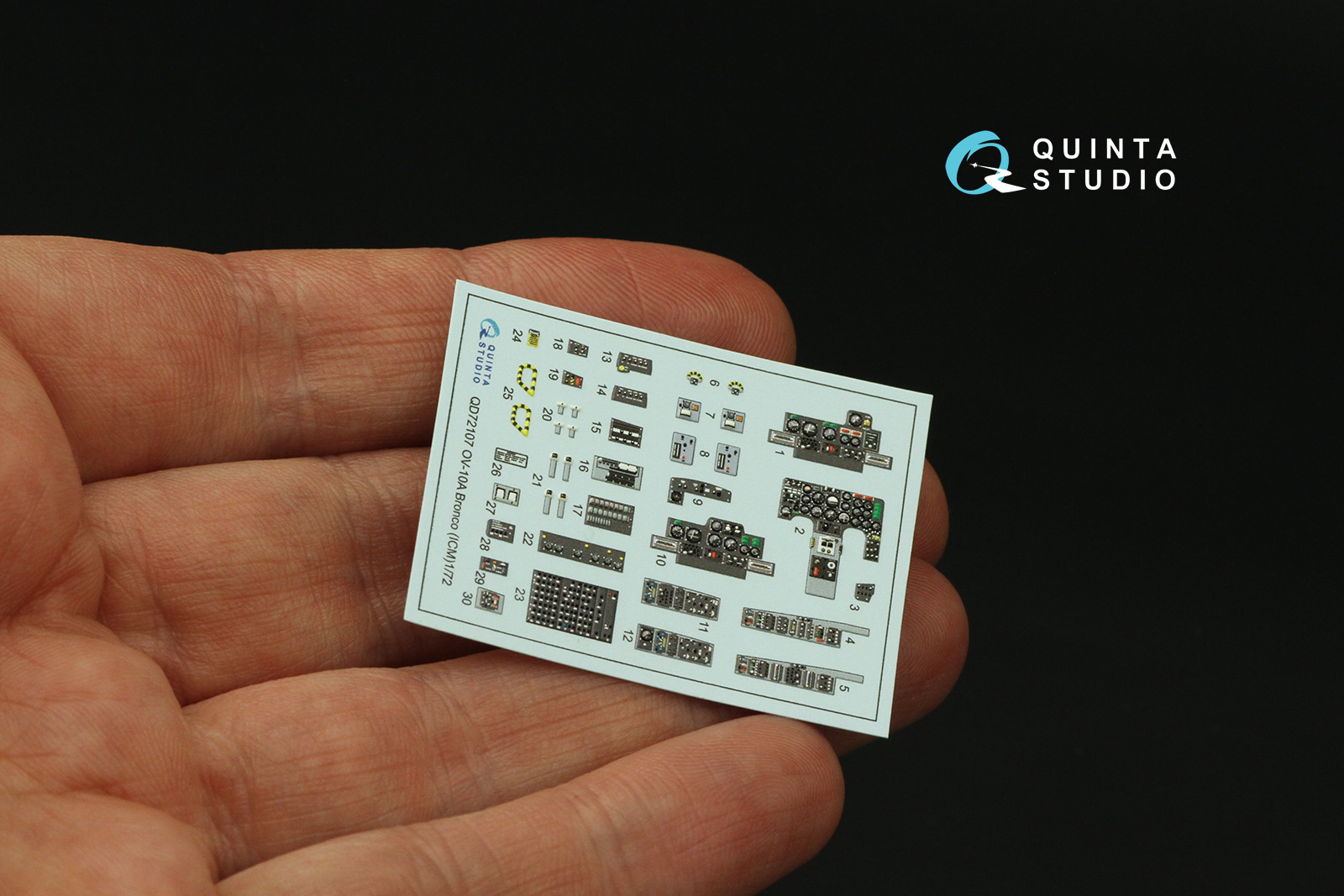 QD72107 3D Декаль интерьера кабины OV-10A Bronco (ICM)