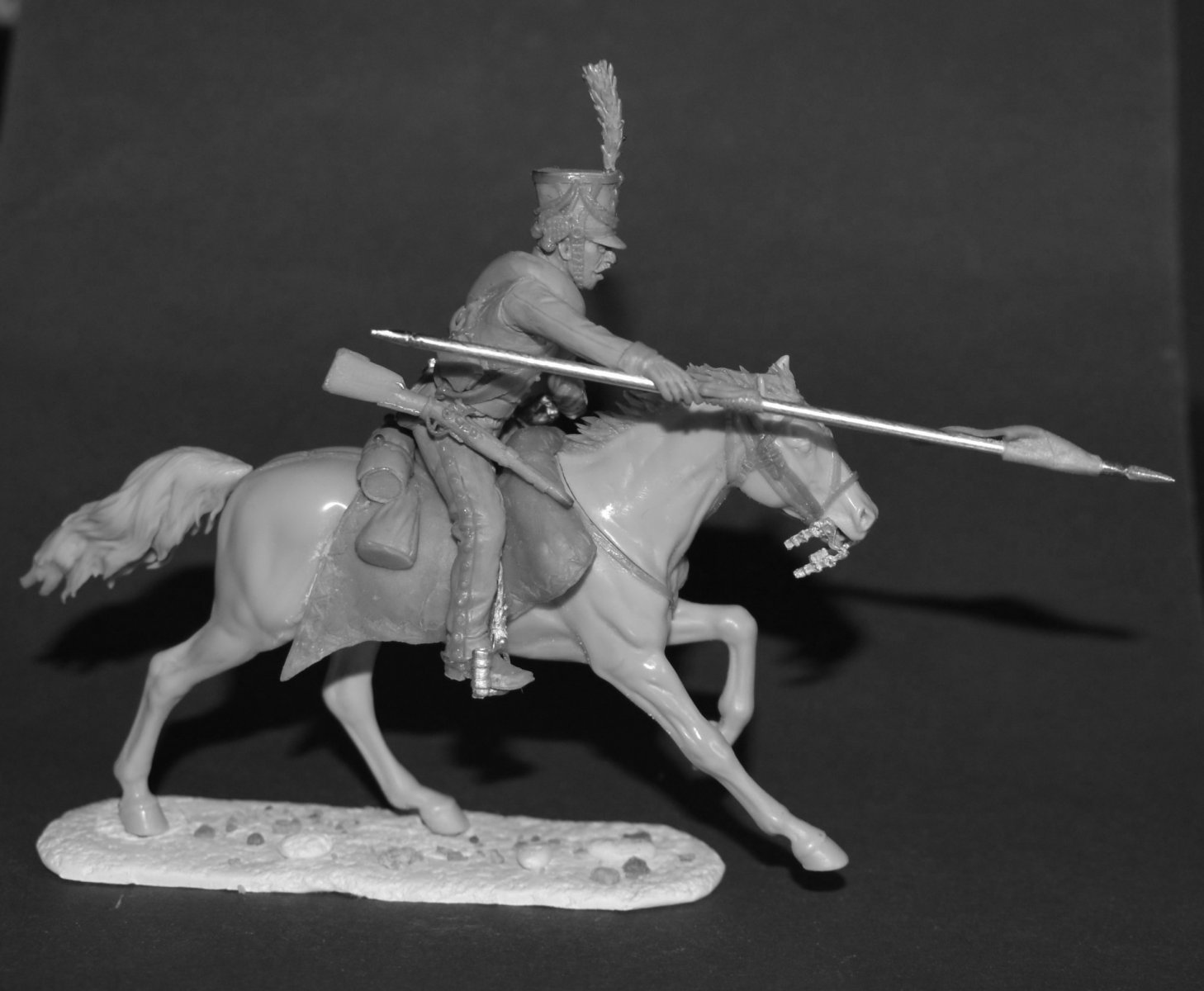 CHM-54347. Саксонский шеволежер, 1810-13 гг. 54 мм. Материал - смола. Chronos Miniatures