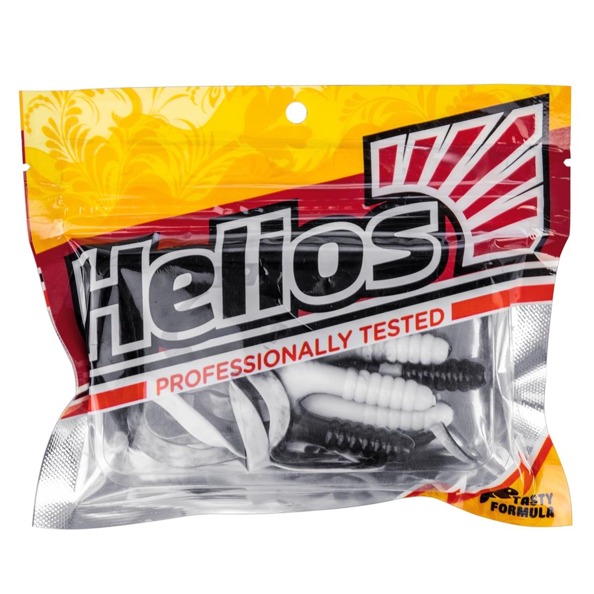 Твистер Credo Four Tail 3,35"/8,5 см Black & White 10шт. (HS-20-023) Helios Твистер Credo Four Tail 3,35"/8,5 см Black & White 10шт. (HS-20-023) Helios
