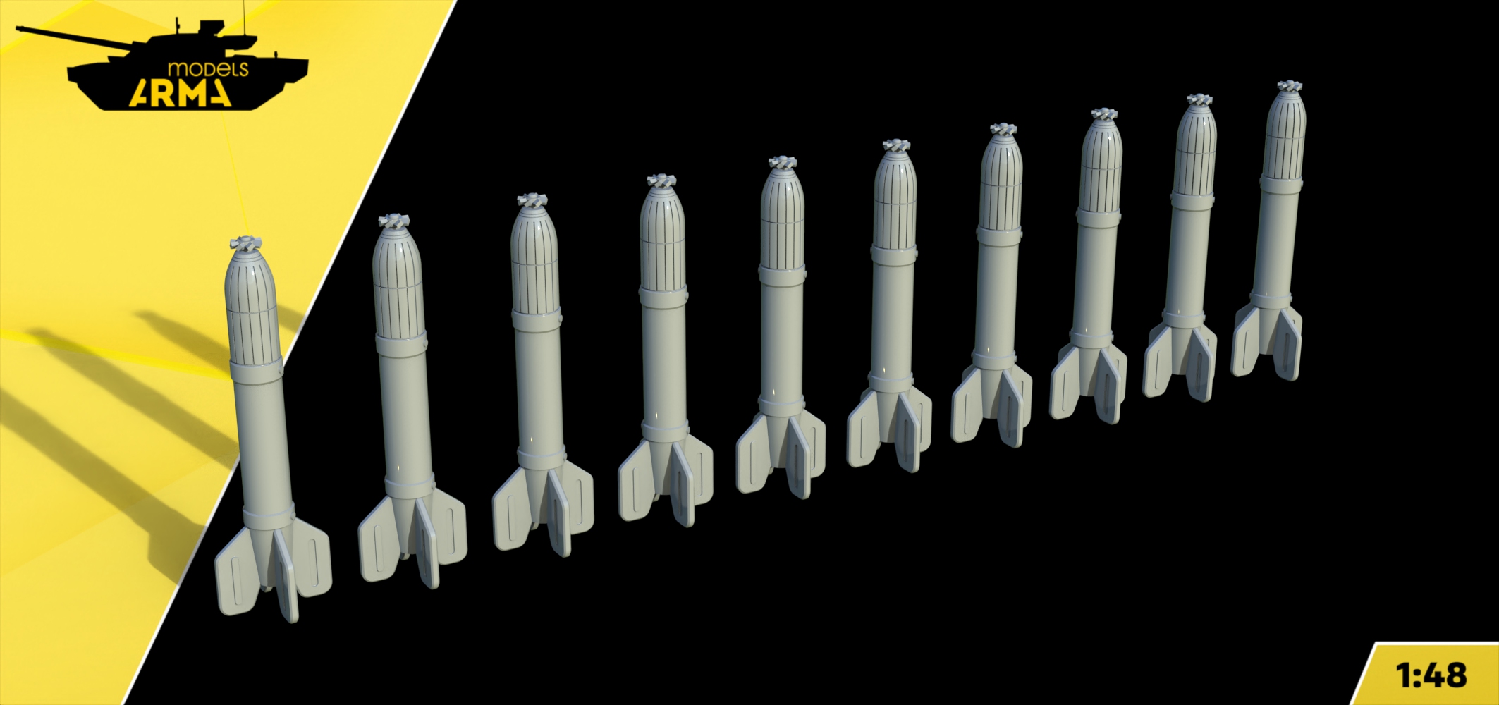 AM48295 Снаряды РС-82 для И-16 10 шт