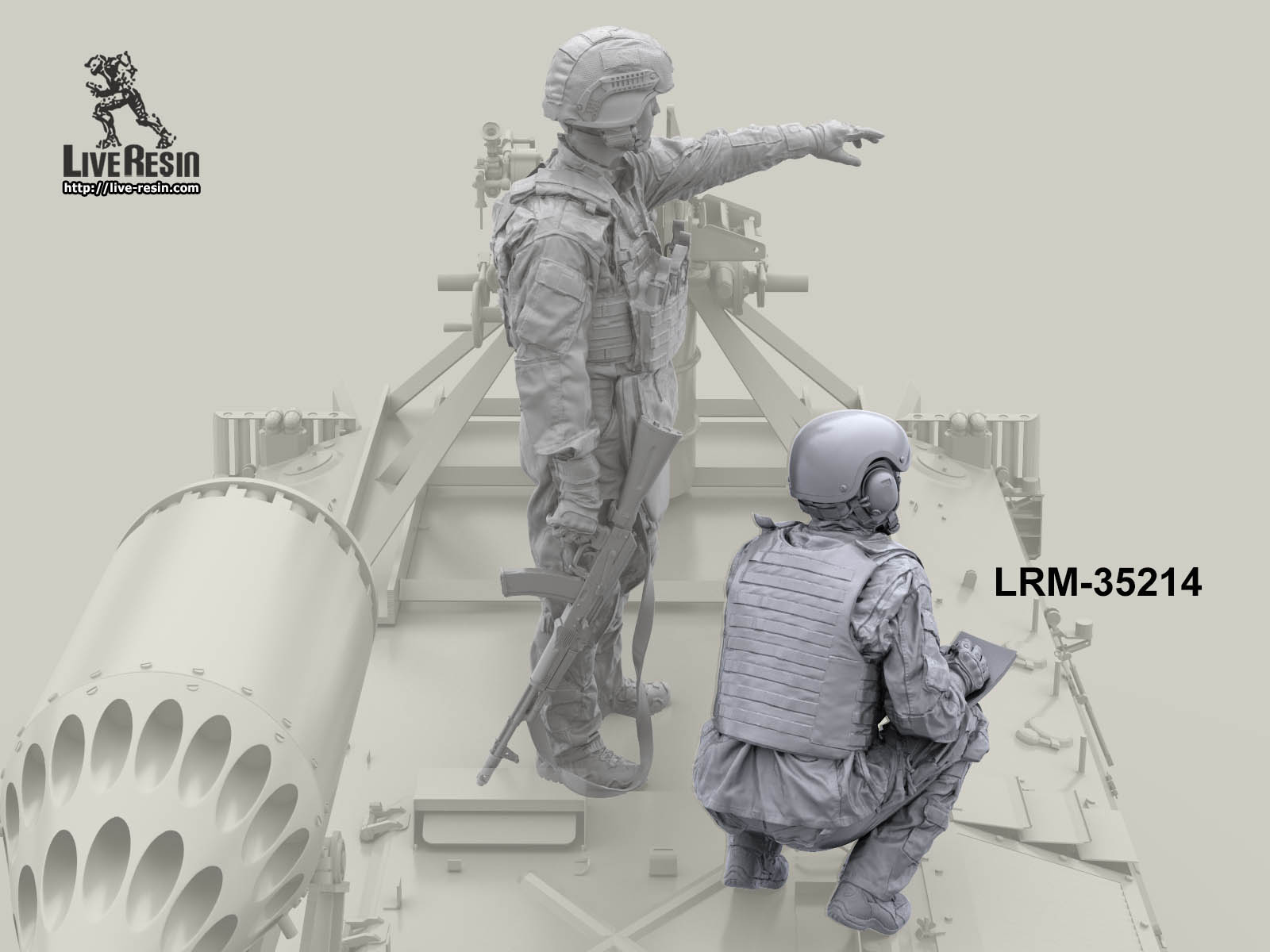 LRM35214 Российский современный танкист/артиллерист САУ - 12 (Не для свободной продажи) Live Resin