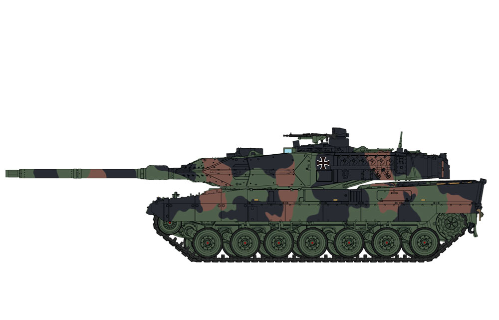 72-002 Сборная модель Немецкий основной боевой танк Leopard 2 A7 Meng