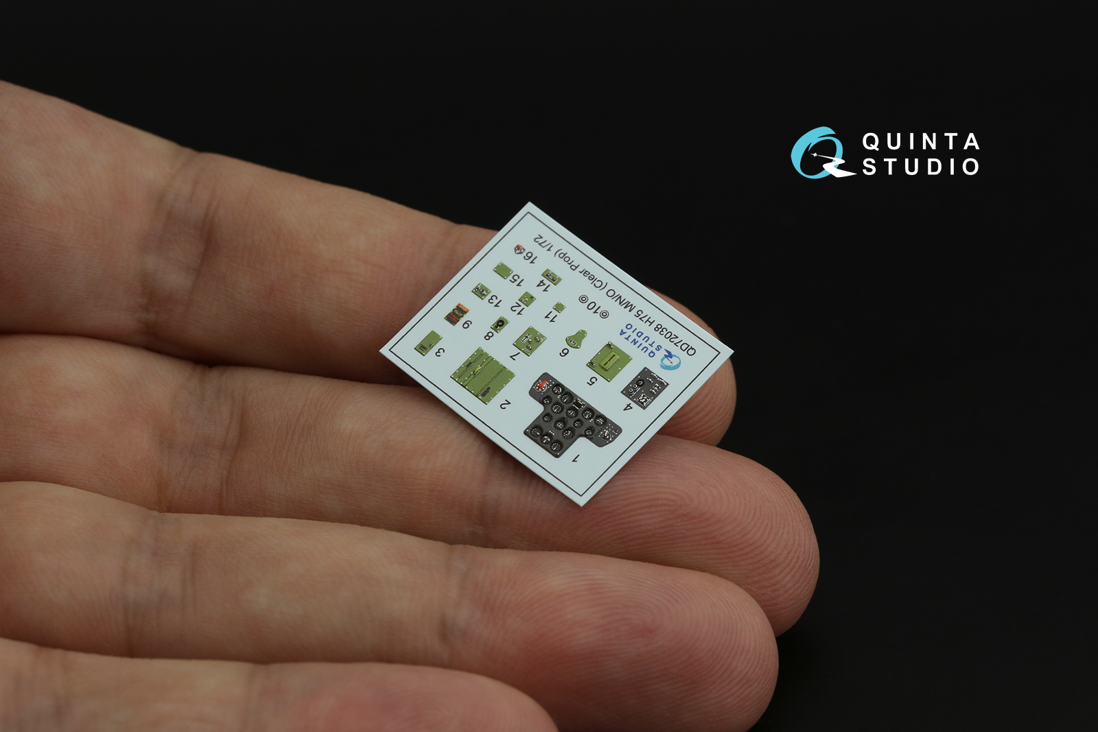 QD72038 3D Декаль интерьера кабины H75 M/N/O (Clear Prop)