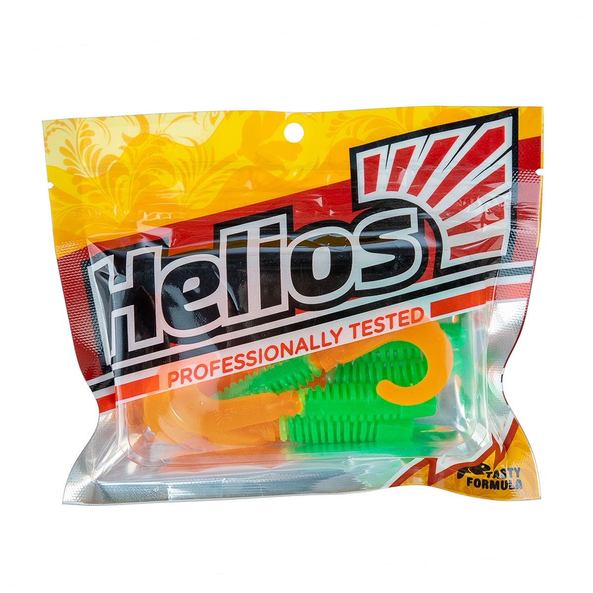Твистер Din 3,11"/7,9см Lime & Orange 6шт. (HS-33-020) Helios Твистер Din 3,11"/7,9см Lime & Orange 6шт. (HS-33-020) Helios