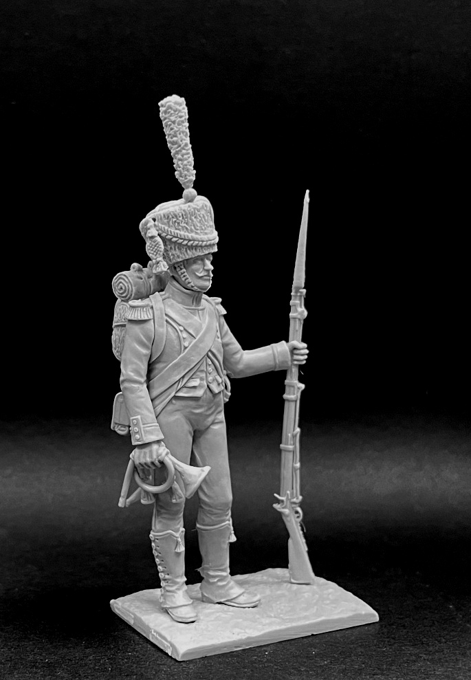 CHM-54316. Корнет вольтижеров легкой пехоты, Франция 1809-12 гг. Материал - смола. Chronos Miniatures