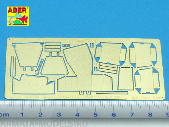 ABR-35-A85  Дополнения для  Right stowage bins for Sd.Kfz.250, 252, 253 для  1/35 ABR-35-A85  Дополнения для  Right stowage bins for Sd.Kfz.250, 252, 253 для  1/35