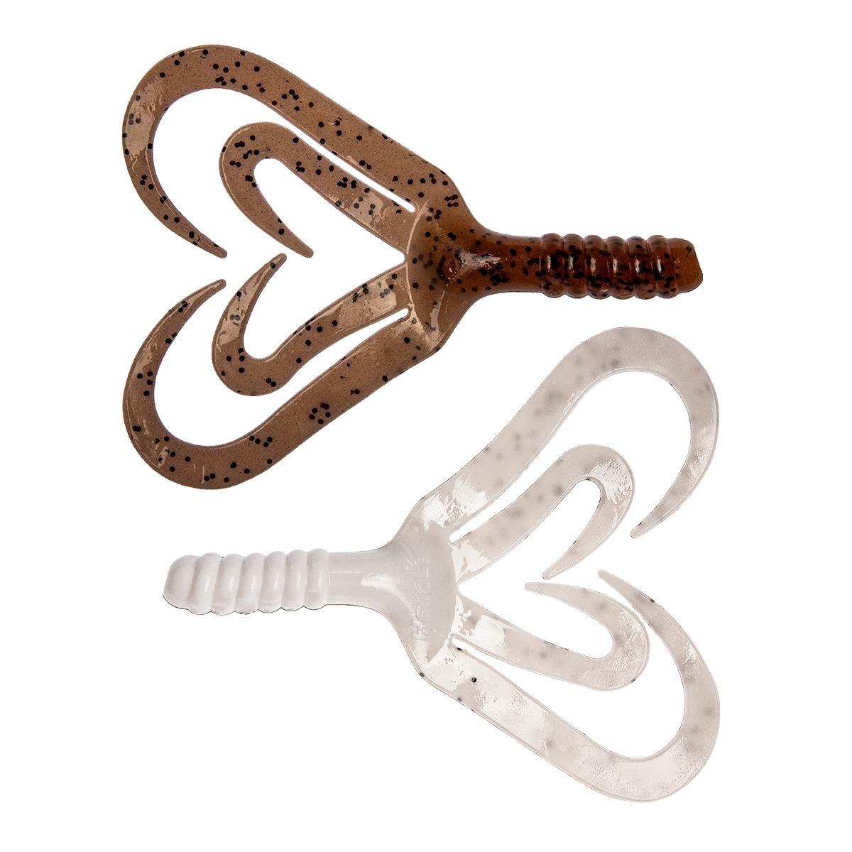 Твистер несъедоб. Credo Four tail 3,35''/8,5 см Rusty & White 100шт. (HS-20-005-N) Helios( цена указана за упаковку, в количестве 100шт.)