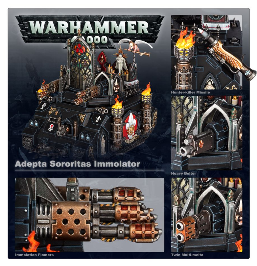 52-08GW Набор Адепта Сороритас. Испепелитель (Adepta Sororitas Immolator) 52-08GW Набор Адепта Сороритас. Испепелитель (Adepta Sororitas Immolator)