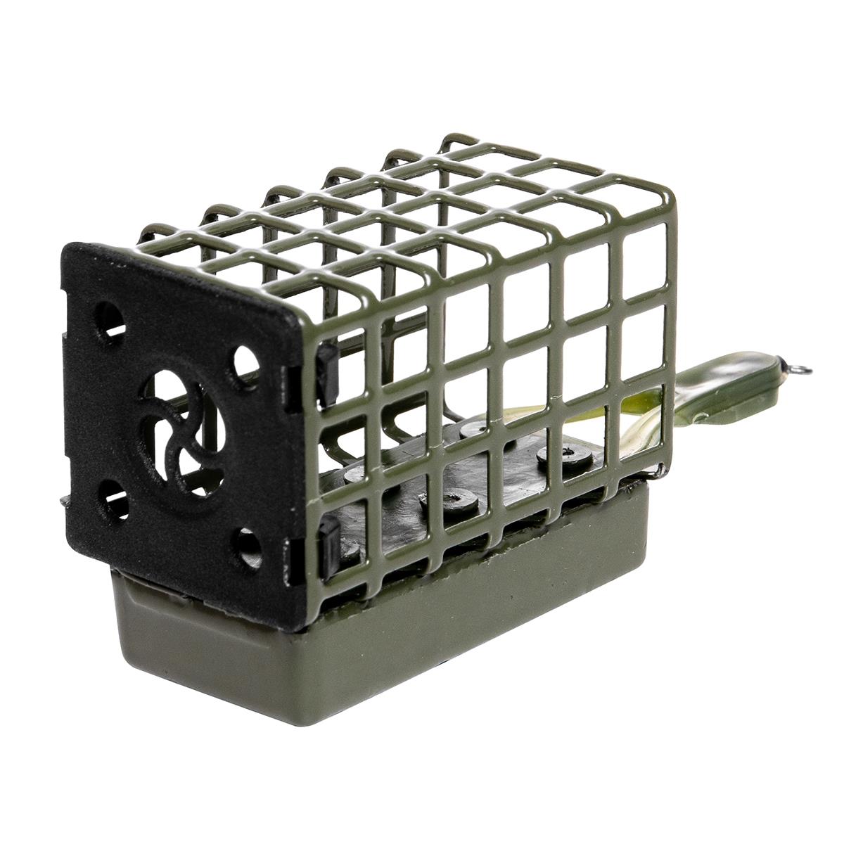 Кормушка Premier Fishing Feeder SPORT КВАДРАТ крашенная 90г( цена указана за упаковку, в количестве 10шт.)