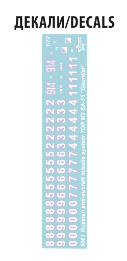 5081 Российский зенитно-ракетный комплекс "ТОР-М2" Звезда