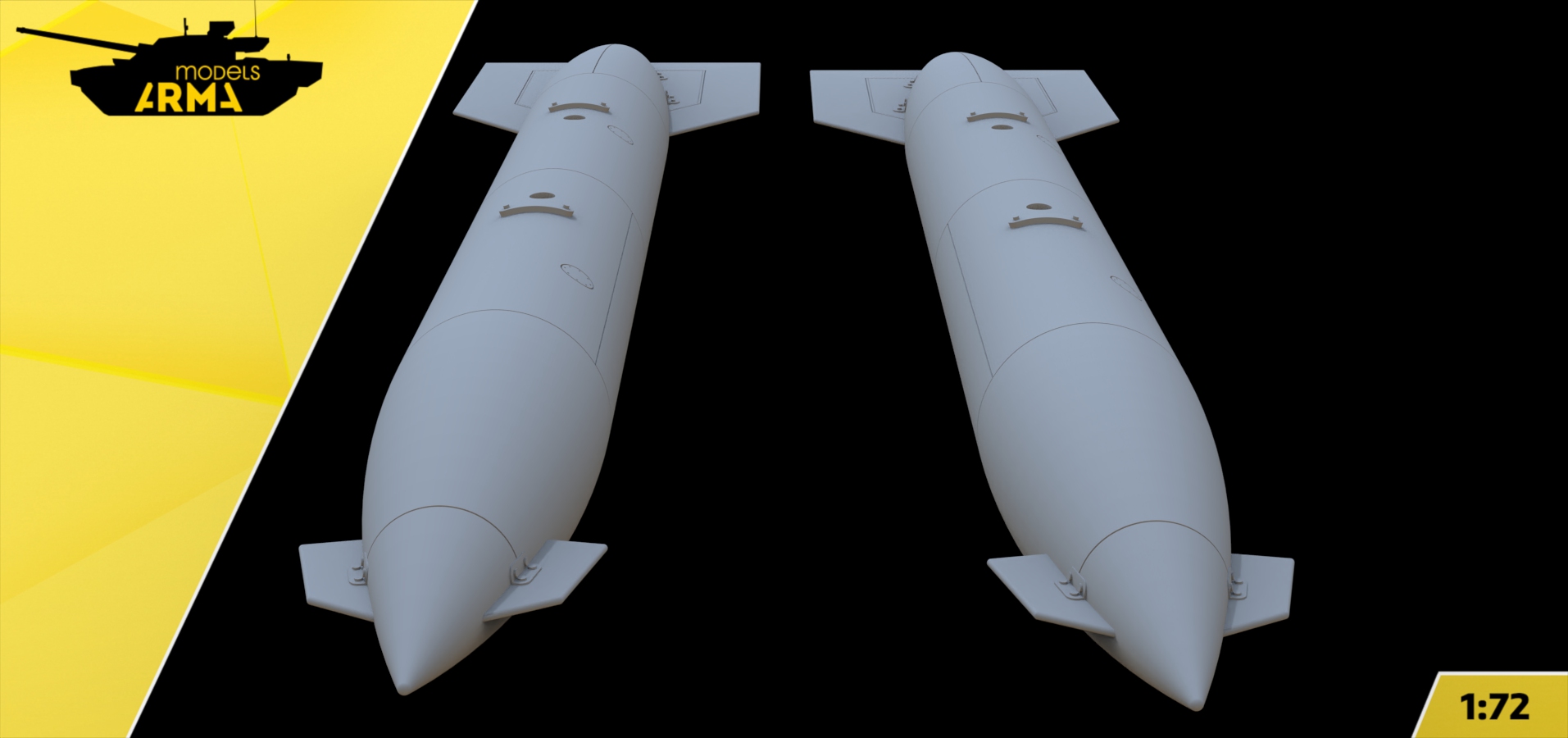AM72502 Подкрыльевые ПТБ для Т-4 «Сотка»  2 шт (Не для свободной продажи)