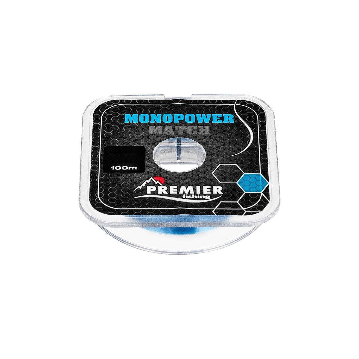 Леска MONOPOWER MATCH 0,50mm/100m Blue Nylon (PR-MM-B-050-100) Premier Fishing