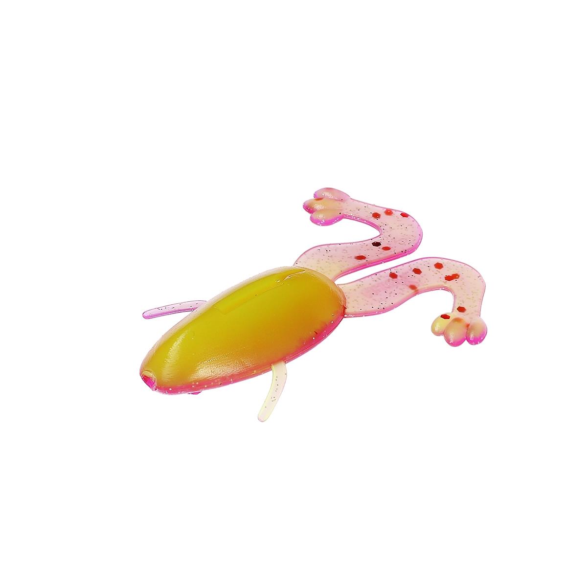 Лягушка несъедоб. Crazy Frog 3,55''/9,0 см Fio & Acid lemon 50шт. (HS-23-027-N) Helios( цена указана за упаковку, в количестве 50шт.)