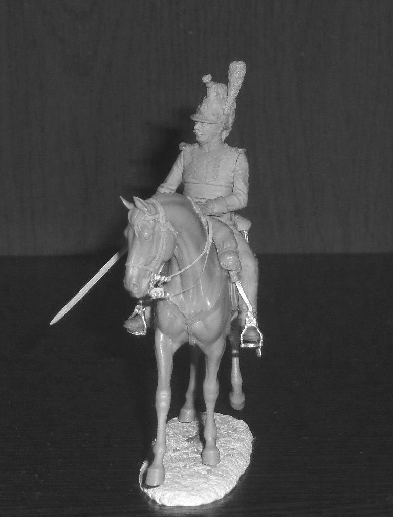 CHM-54320(M). Сержант шеволежерских полков, Вюртемберг 1811-12 гг. Материал - белый металл. Chronos Miniatures