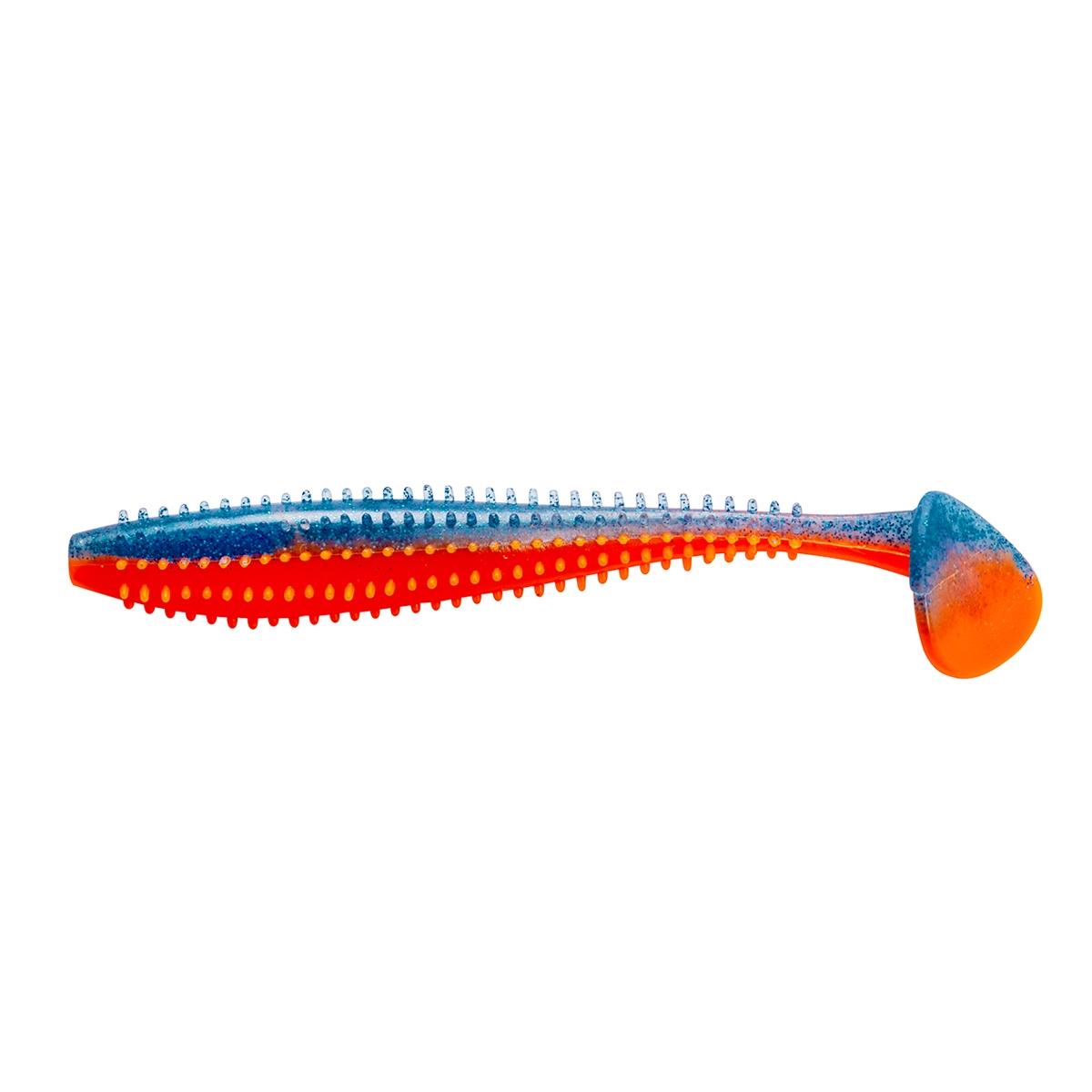 Виброхвост Shaggy 5,12"/13 см Star Blue & Orange 5шт. (HS-18-044) Helios Виброхвост Shaggy 5,12"/13 см Star Blue & Orange 5шт. (HS-18-044) Helios