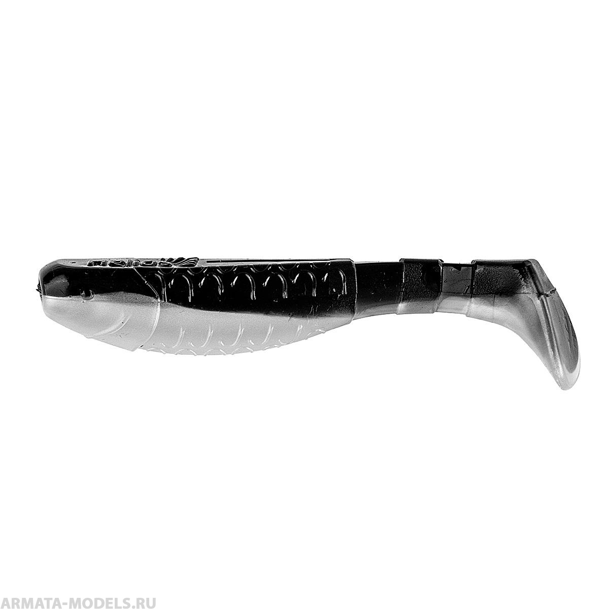 Виброхвост Chubby 3,55"/9 см Black & Pearl 5шт. (HS-4-028) Helios Виброхвост Chubby 3,55"/9 см Black & Pearl 5шт. (HS-4-028) Helios