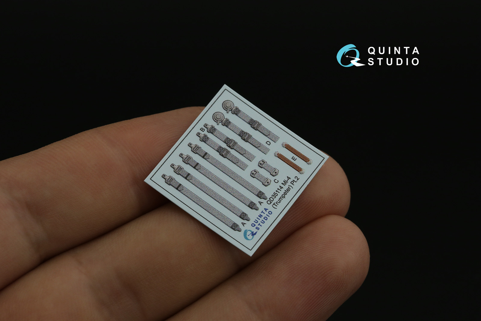 QD35114 3D Декаль интерьера кабины Ми-4 (Trumpeter)