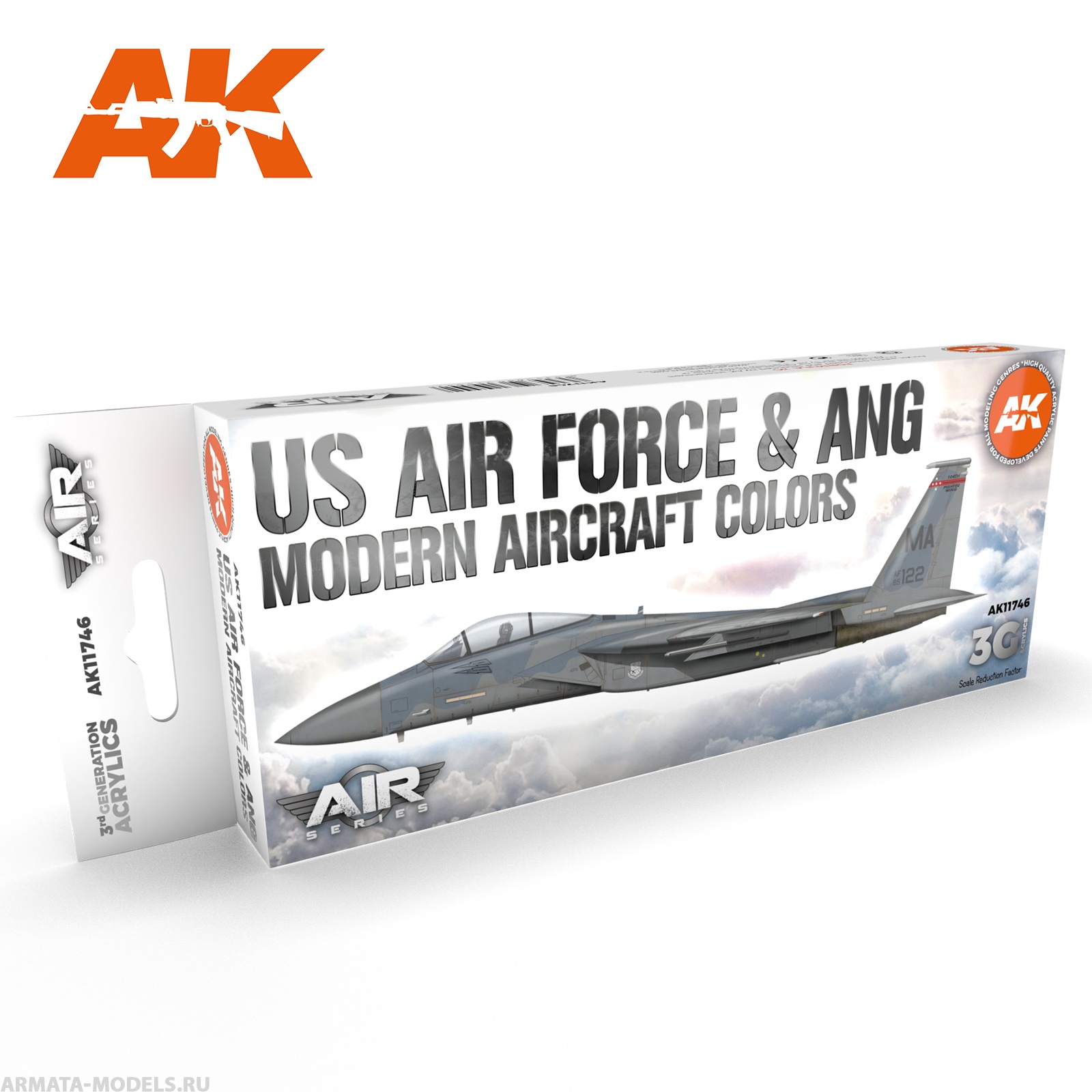 AK11746 Набор красок US Air Force & ANG Modern Aircraft Colors SET 3G AK11746 Набор красок US Air Force & ANG Modern Aircraft Colors SET 3G