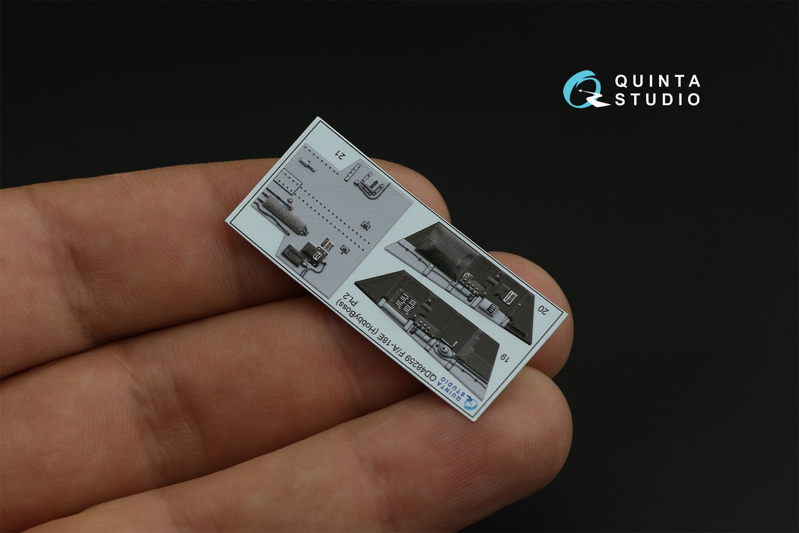 QD48259 3D Декаль интерьера кабины F/A-18E (HobbyBoss)