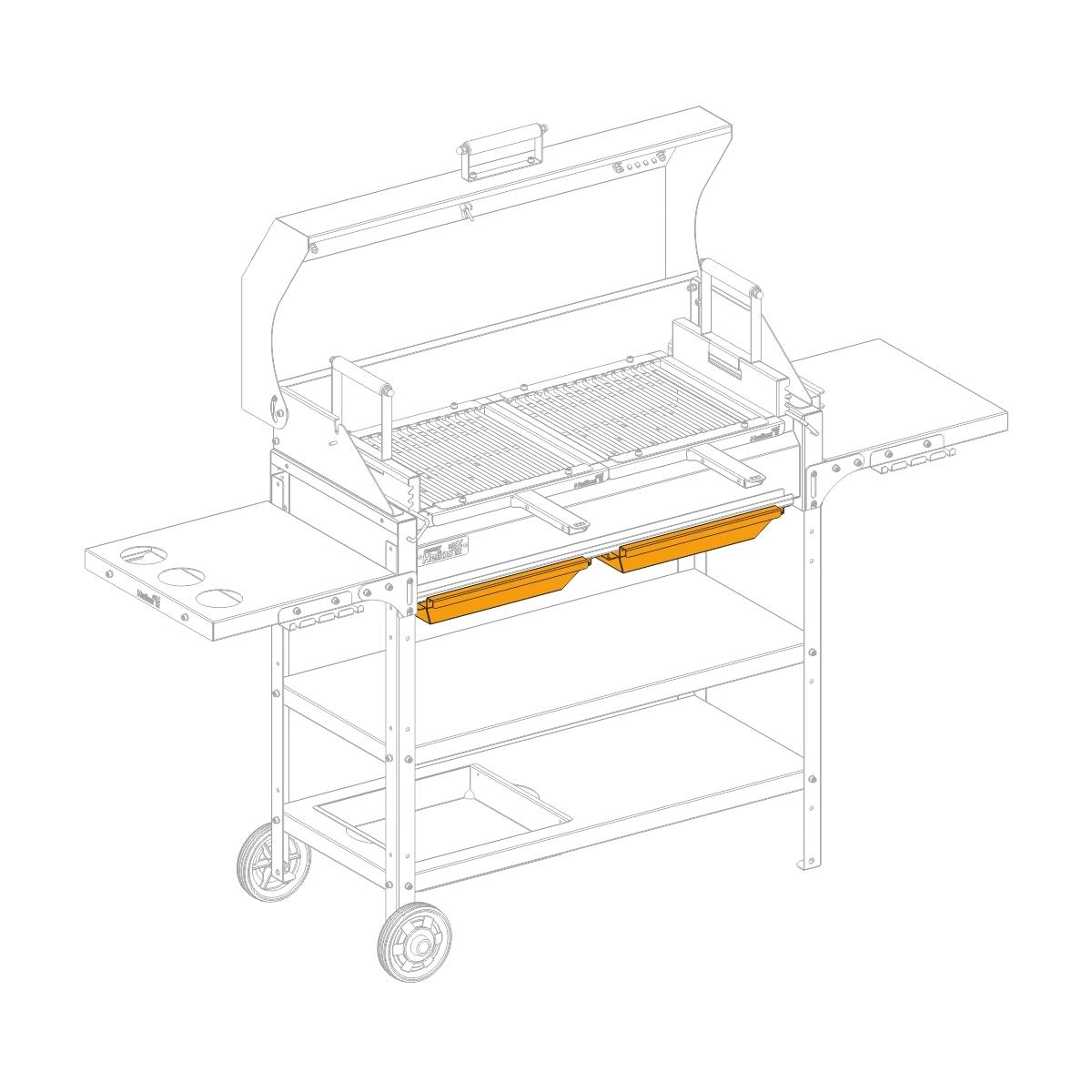 Зольник SMART 800 2х400мм (HS-GS-A-802) Helios Зольник SMART 800 2х400мм (HS-GS-A-802) Helios
