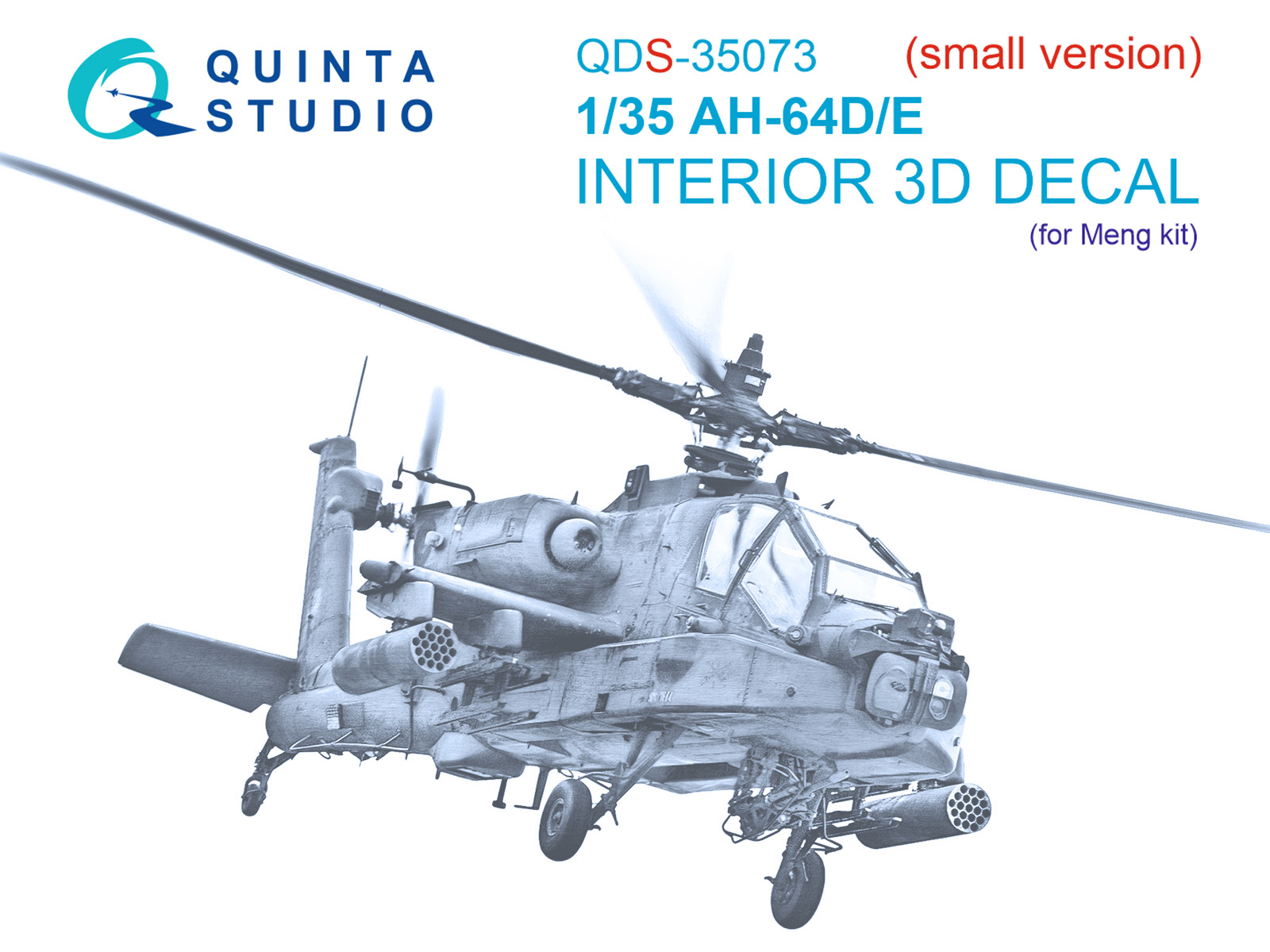 QDS-35073 3D Декаль интерьера кабины AH-64D/E (Meng) (Малая версия) QDS-35073 3D Декаль интерьера кабины AH-64D/E (Meng) (Малая версия)