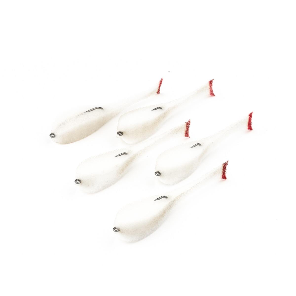 Рыбка поролоновая оснащенная на офсет.кр. 9 см бел 05 (HS-90-05) Helios