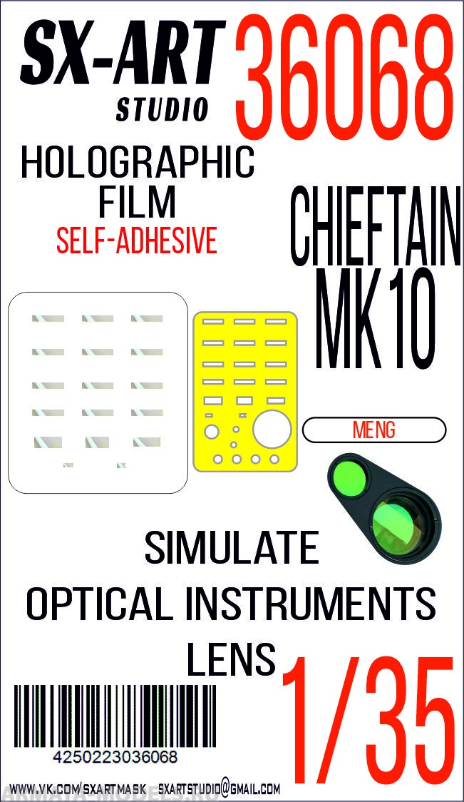 36068SX Имитация смотровых приборов Chieftain Mk.10 (Meng)